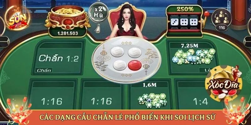 Các Dạng Cầu Chẵn Lẻ Phổ Biến Khi Soi Lịch Sử