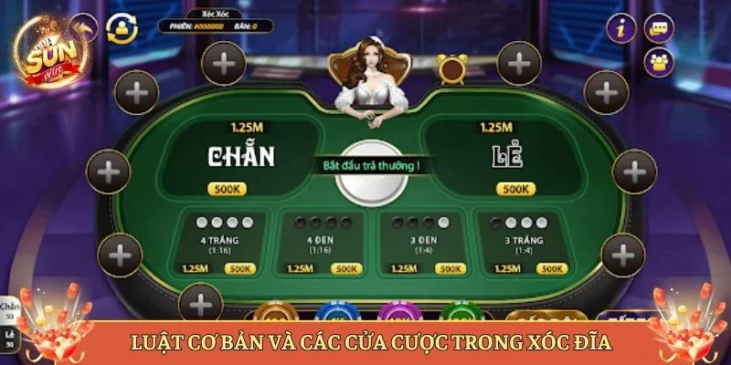 Luật Cơ Bản Và Các Cửa Cược Trong Xóc Đĩa